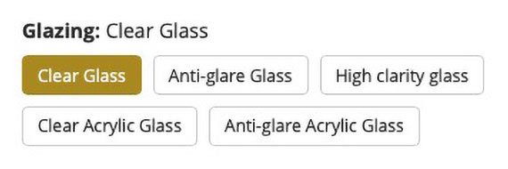 Screenshot showing selections glazing